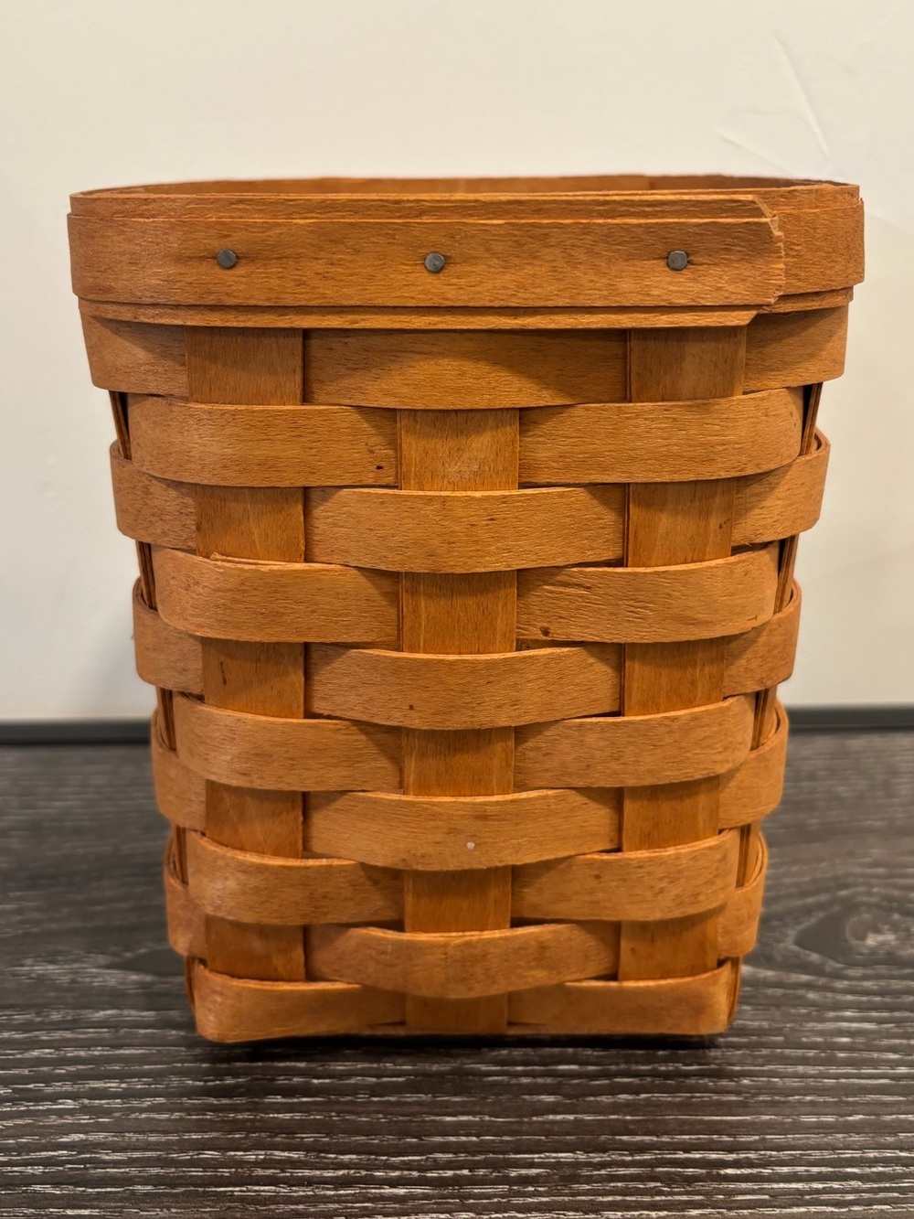Longaberger Woven Basket Planter - Natural Brown
